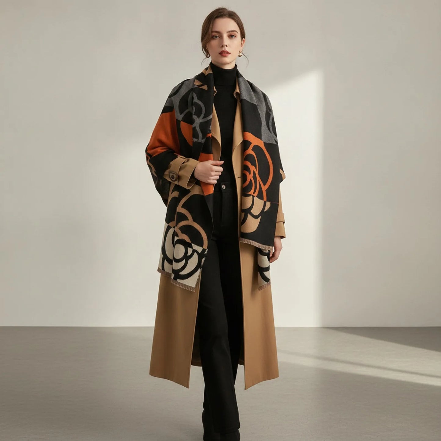 Foulard Luxe Cachemire Femme - Douceur & Chaleur Hivernale