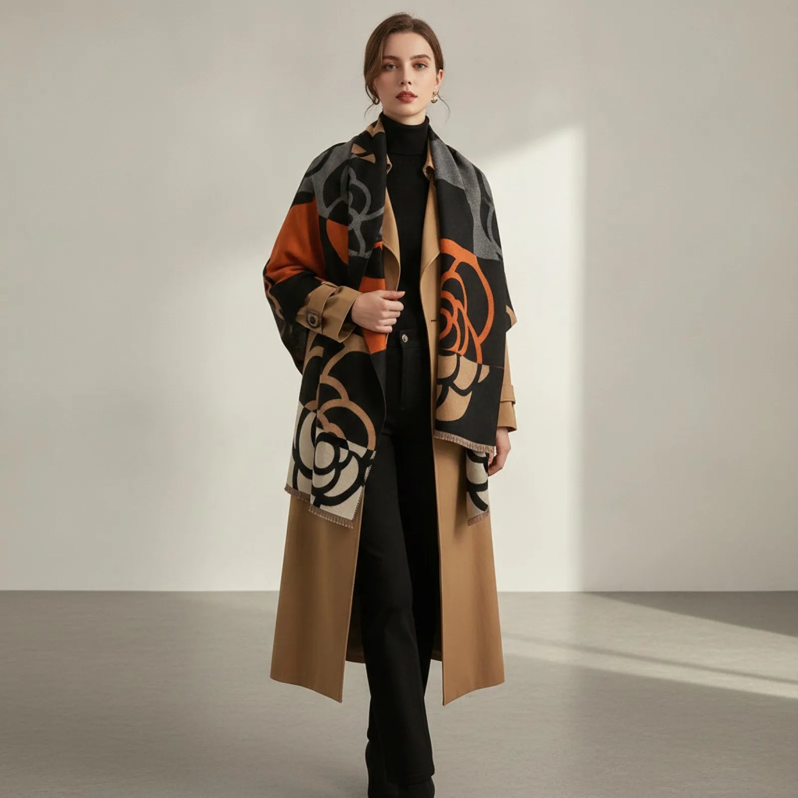 Foulard Luxe Cachemire Femme - Douceur & Chaleur Hivernale