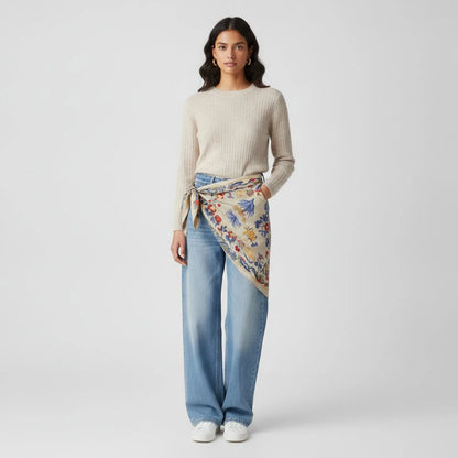 Foulard Soie Femme Triangle