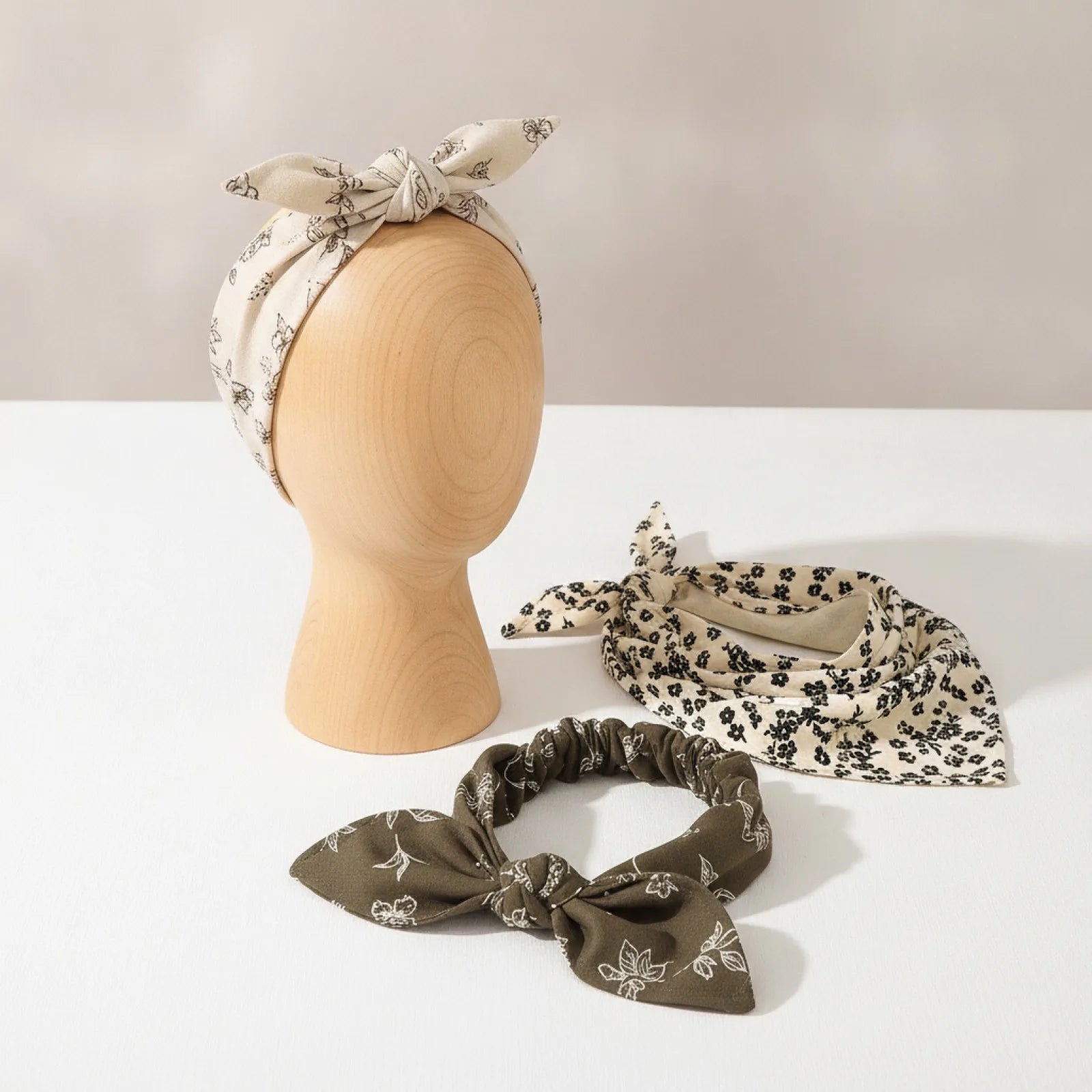 Foulard Rétro Y2K Bohème pour Cheveux