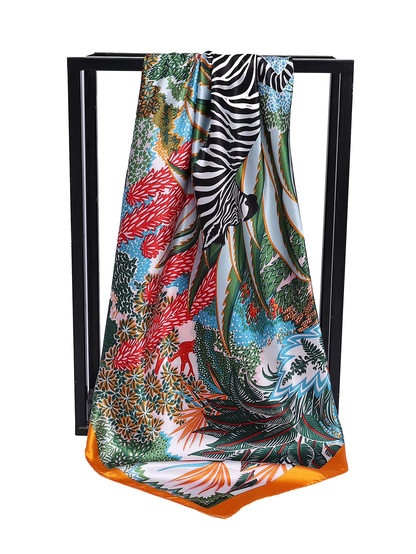 Foulard Carré Soie Imprimée