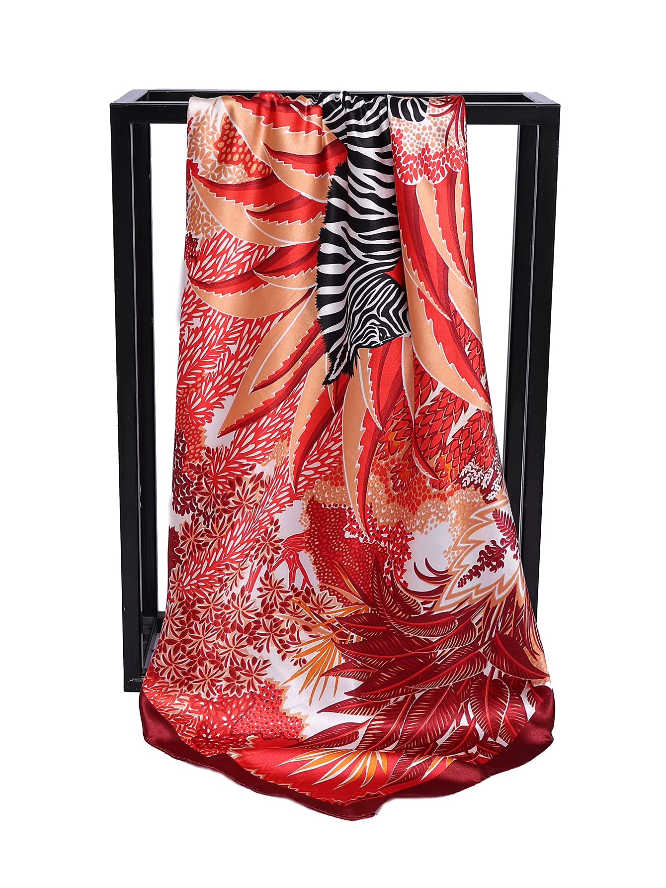 Foulard Carré Soie Imprimée