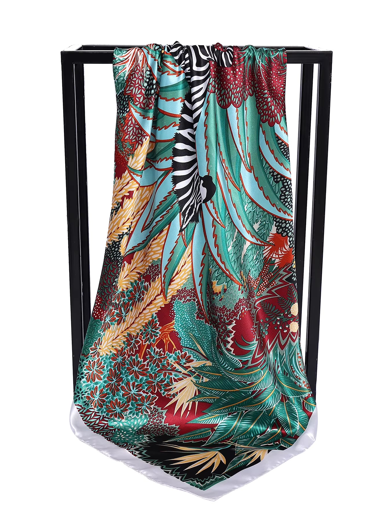 Foulard Carré Soie Imprimée