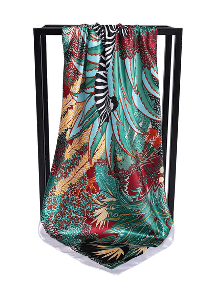 Foulard Carré Soie Imprimée