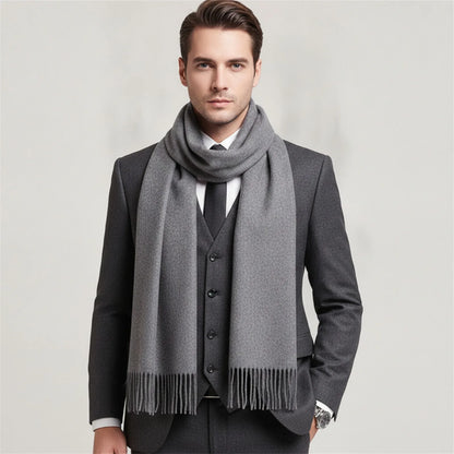 Foulard Long Laine & Cachemire Douceur Hivernale