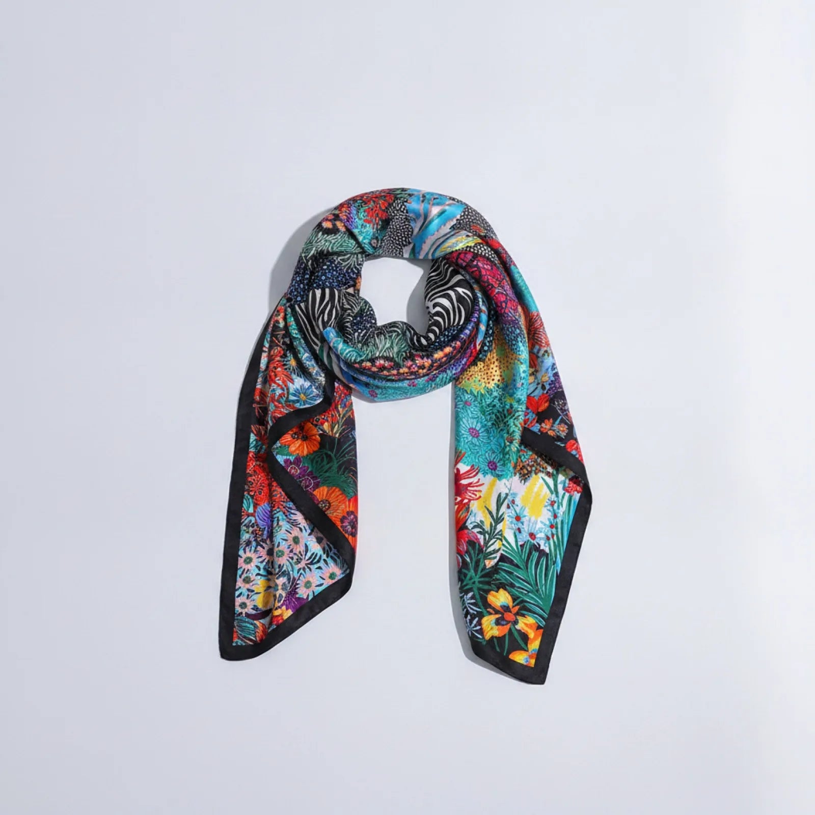 Foulard Carré Soie Imprimée 90x90 cm