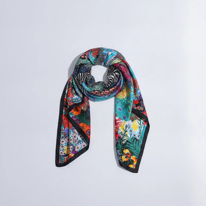 Foulard Carré Soie Imprimée 90x90 cm
