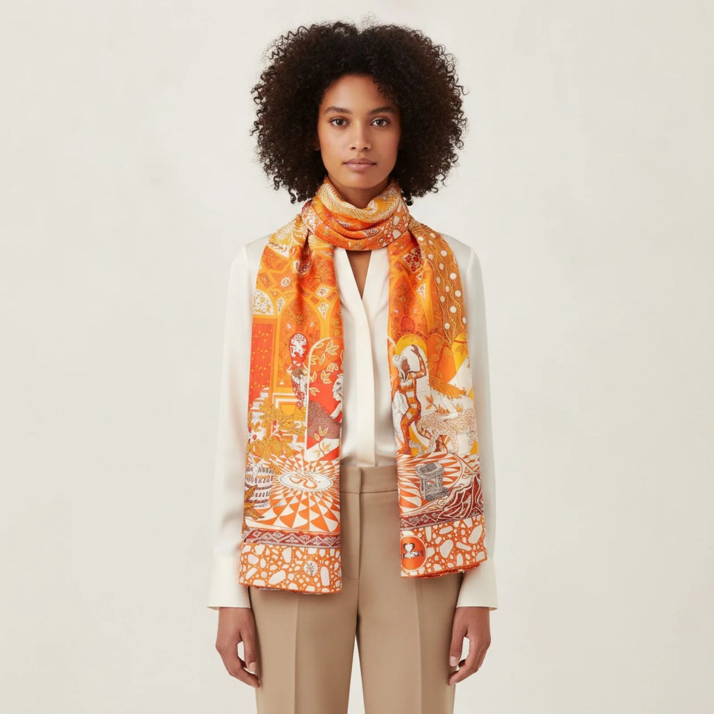 Foulard Carré Soie Femme Luxe