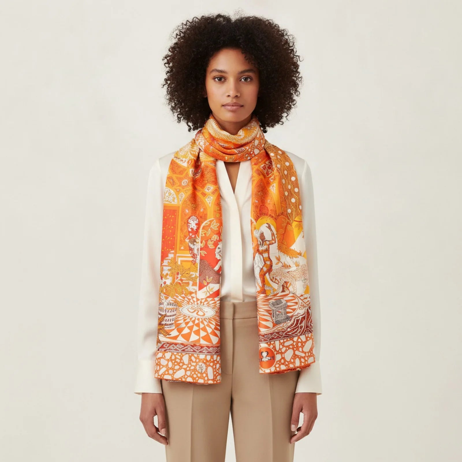 Foulard Carré Soie Femme Luxe