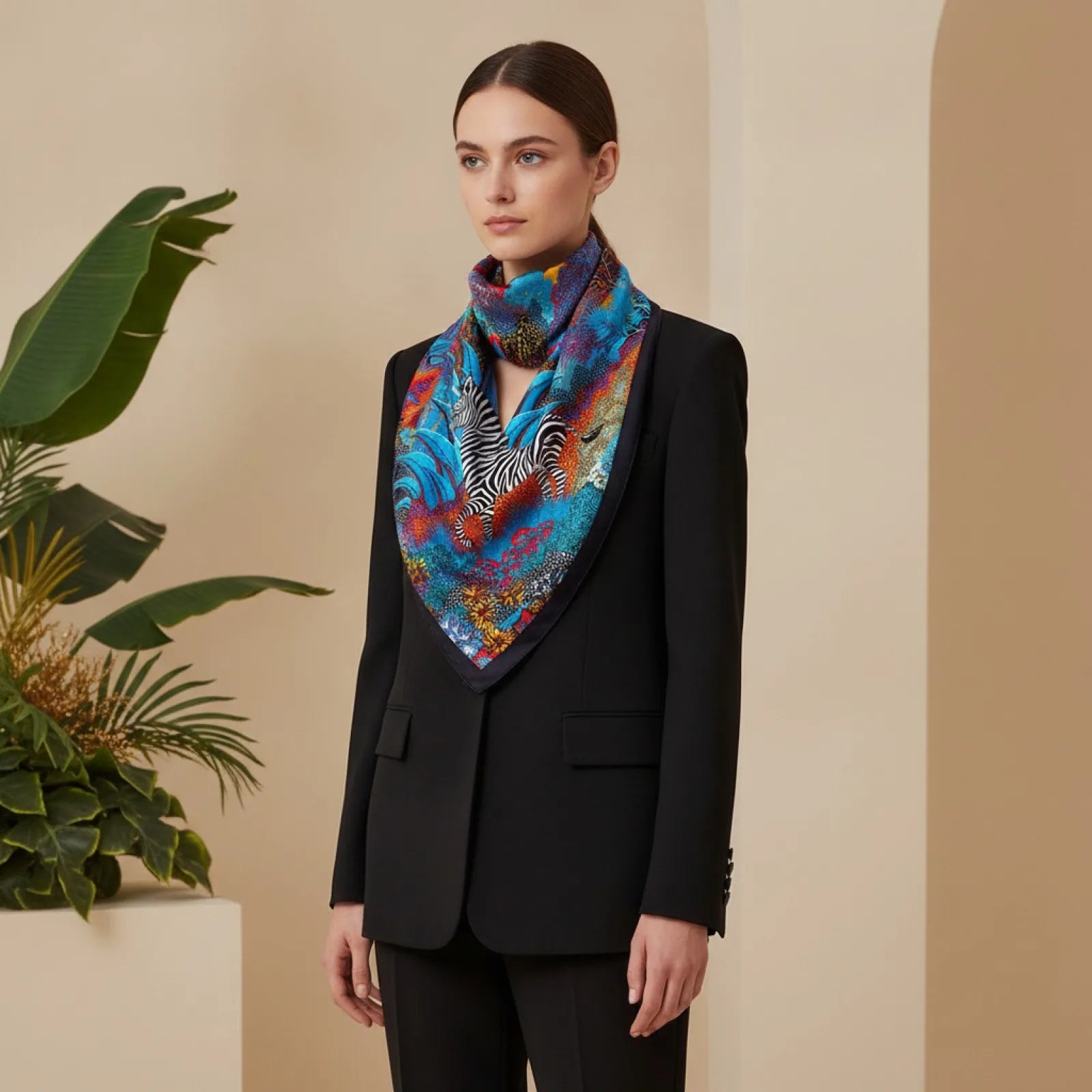 Foulard Carré Soie Femme  - Luxe & Élégance