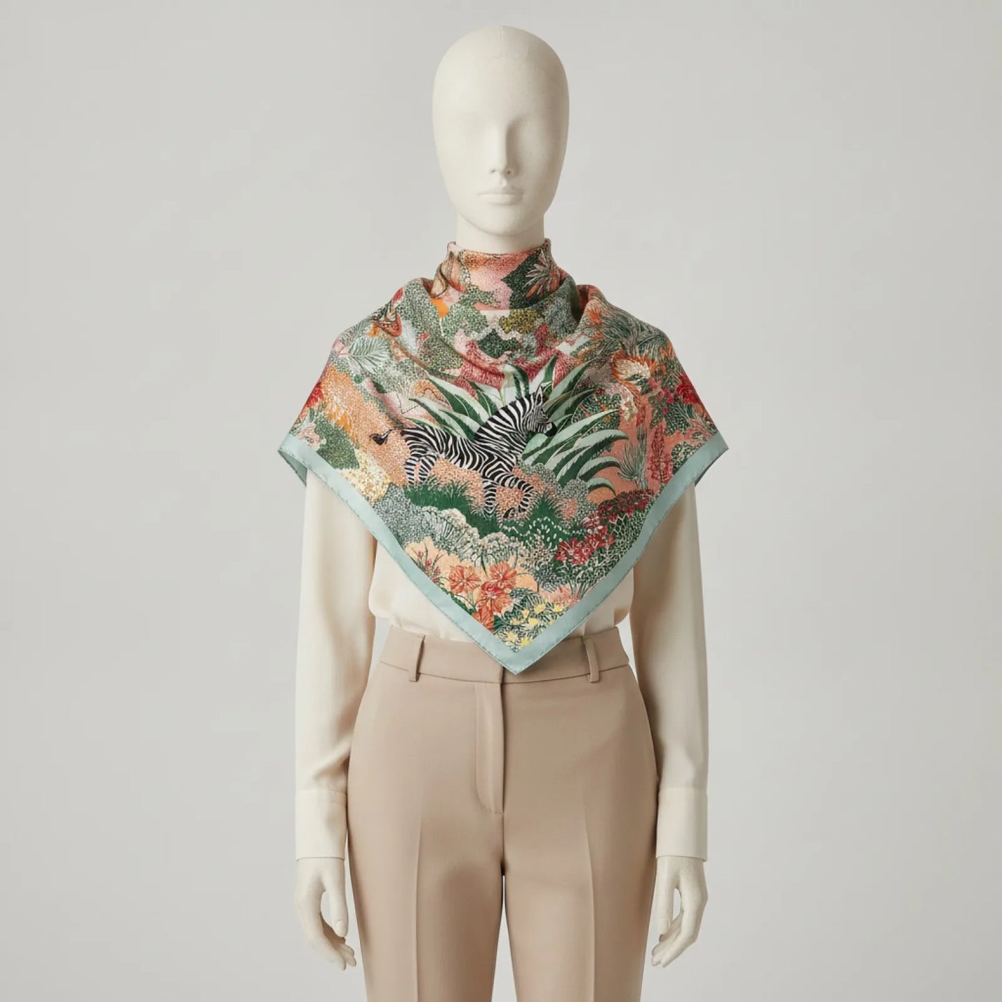 Foulard Soie Femme Luxe 90x90cm