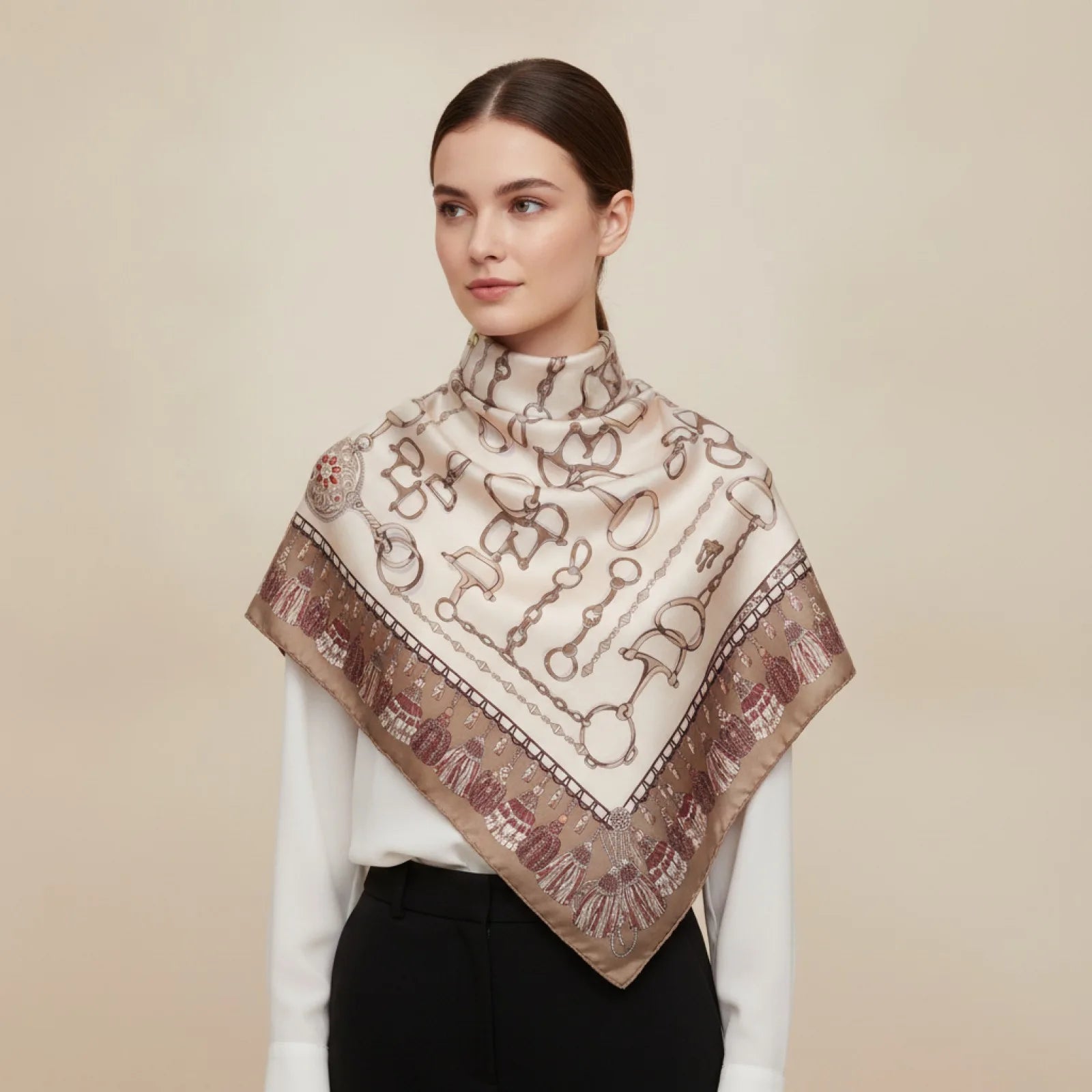 Foulard Carré Soie Luxe 90x90cm