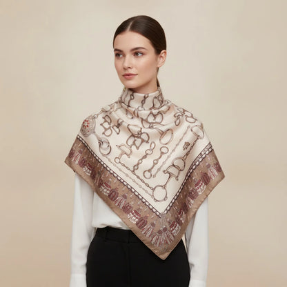 Foulard Carré Soie Luxe 90x90cm