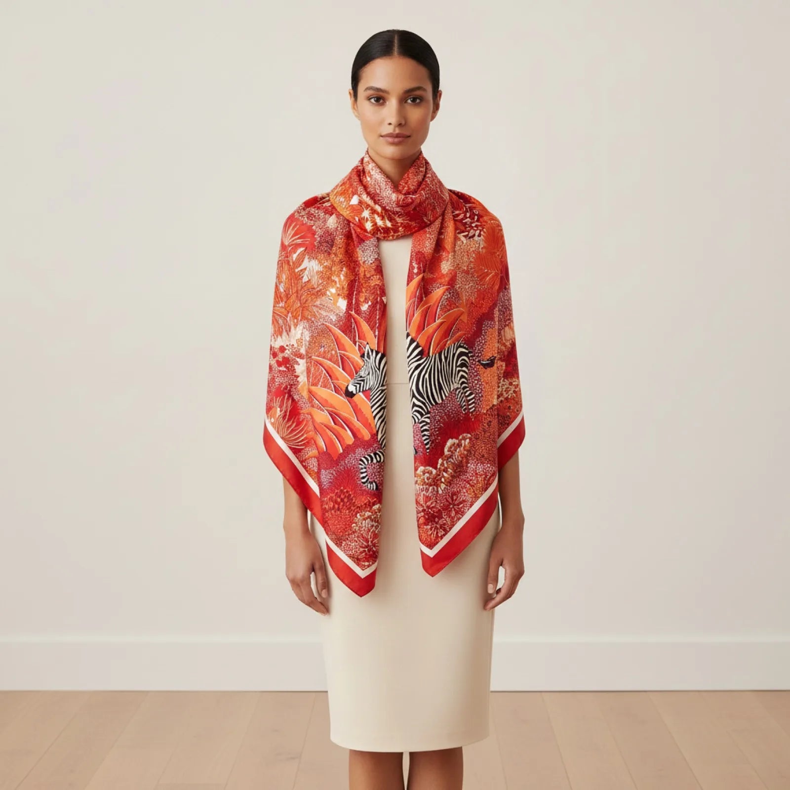 Foulard carré Soie Luxe
