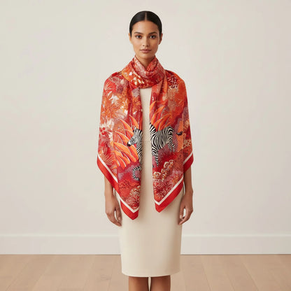 Foulard carré Soie Luxe