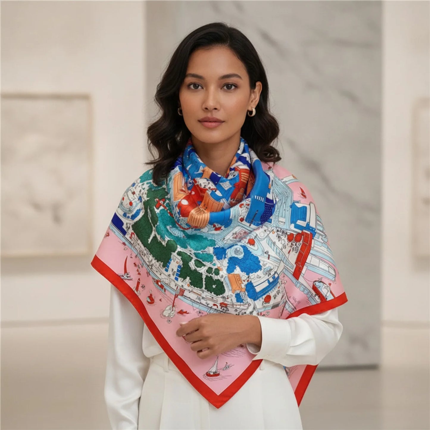 Foulard femme Soie Carré