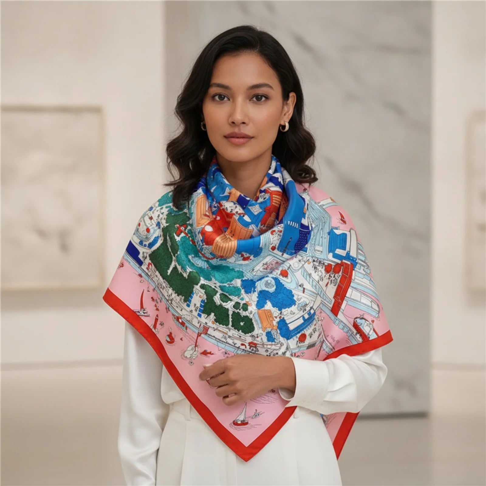 Foulard femme Soie Carré