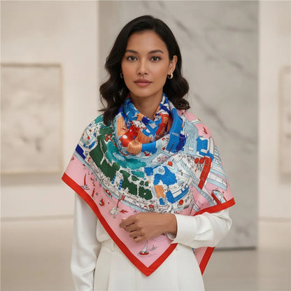 Foulard femme Soie Carré