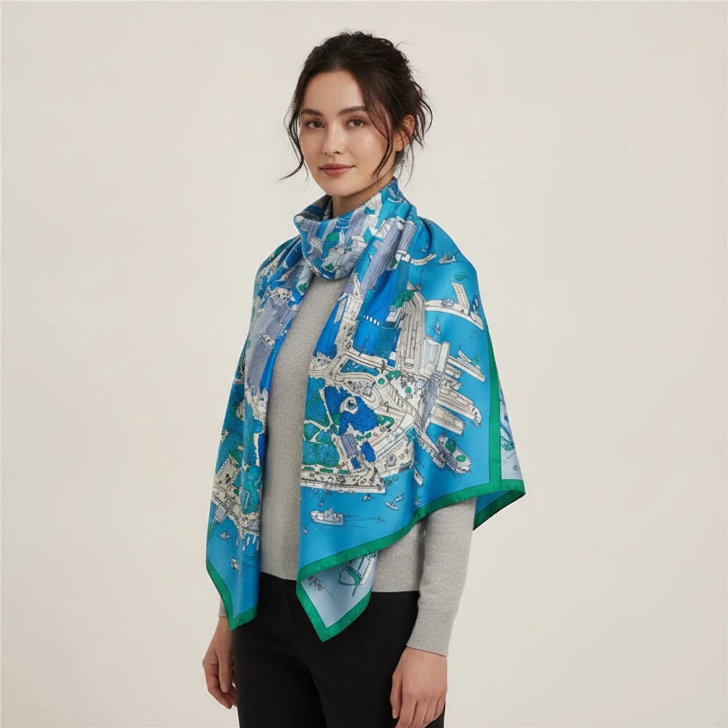 Foulard Carré Soie Luxe 90x90cm