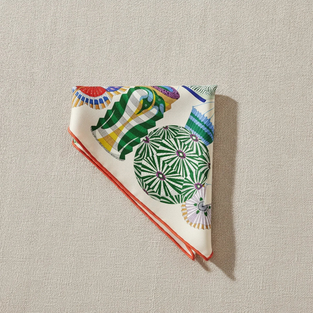 Foulard Femme en Soie Sergé - Motifs Floraux & Colorés
