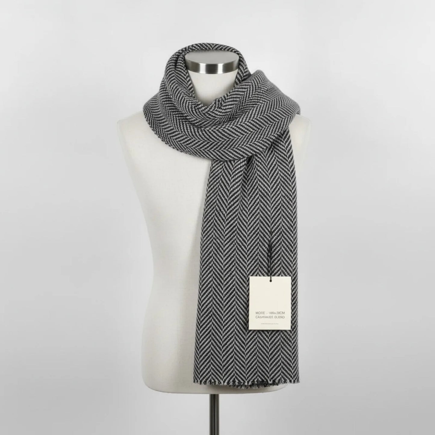 Foulard Homme Cachemire Luxe Hiver